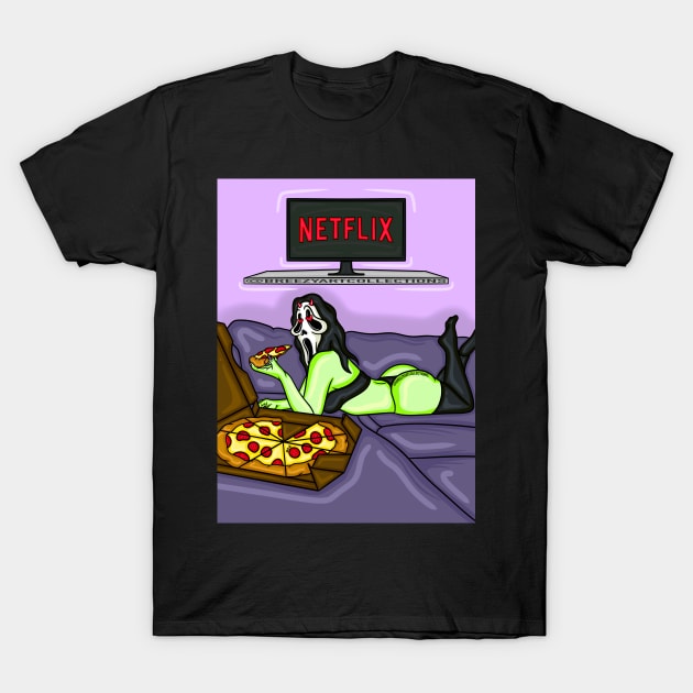 Pizza & Chill T-Shirt by BreezyArtCollections 